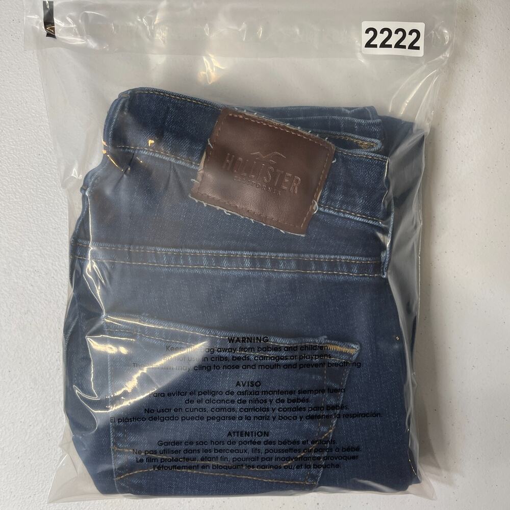 Hollister Jeans Womens 26X30 Blue Epic Flex Skinny Mid-Rise 28x28" Measurements - Picture 11 of 11